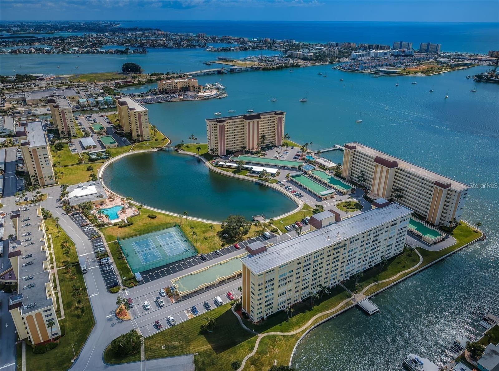 Aerial view of Sea Towers - 4575 COVE CIR #1003, ST PETERSBURG