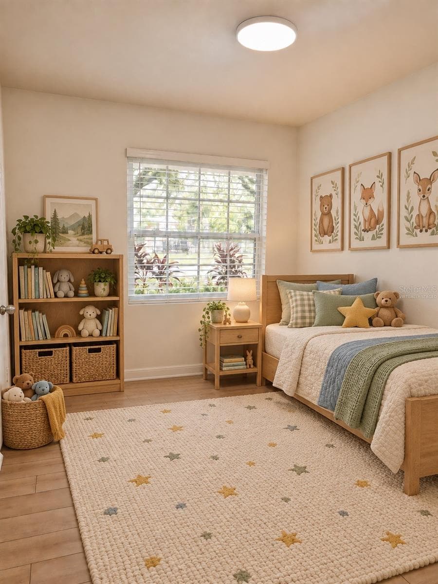 Bedroom 1 - Virtually Staged as Kids Room - 2103 N HAROLD AVE, TAMPA