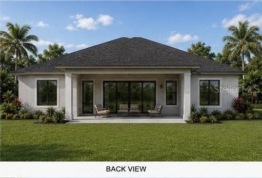 Rendering - home not yet built - Back view - 3066 CHICORY TER, PUNTA GORDA