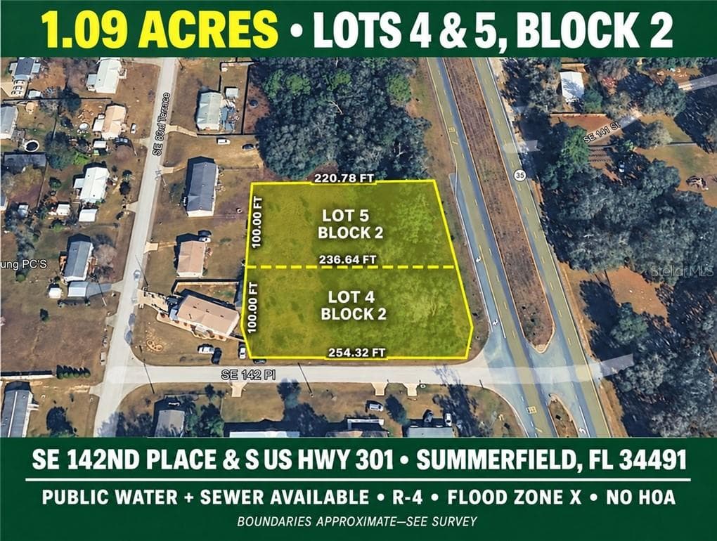 Corner SE 142ND PLACE & S US HWY-301, SUMMERFIELD FL 34491