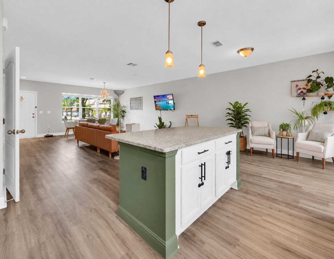 Virtually Staged Great Room - 3113 VIA OTERO DR, KISSIMMEE