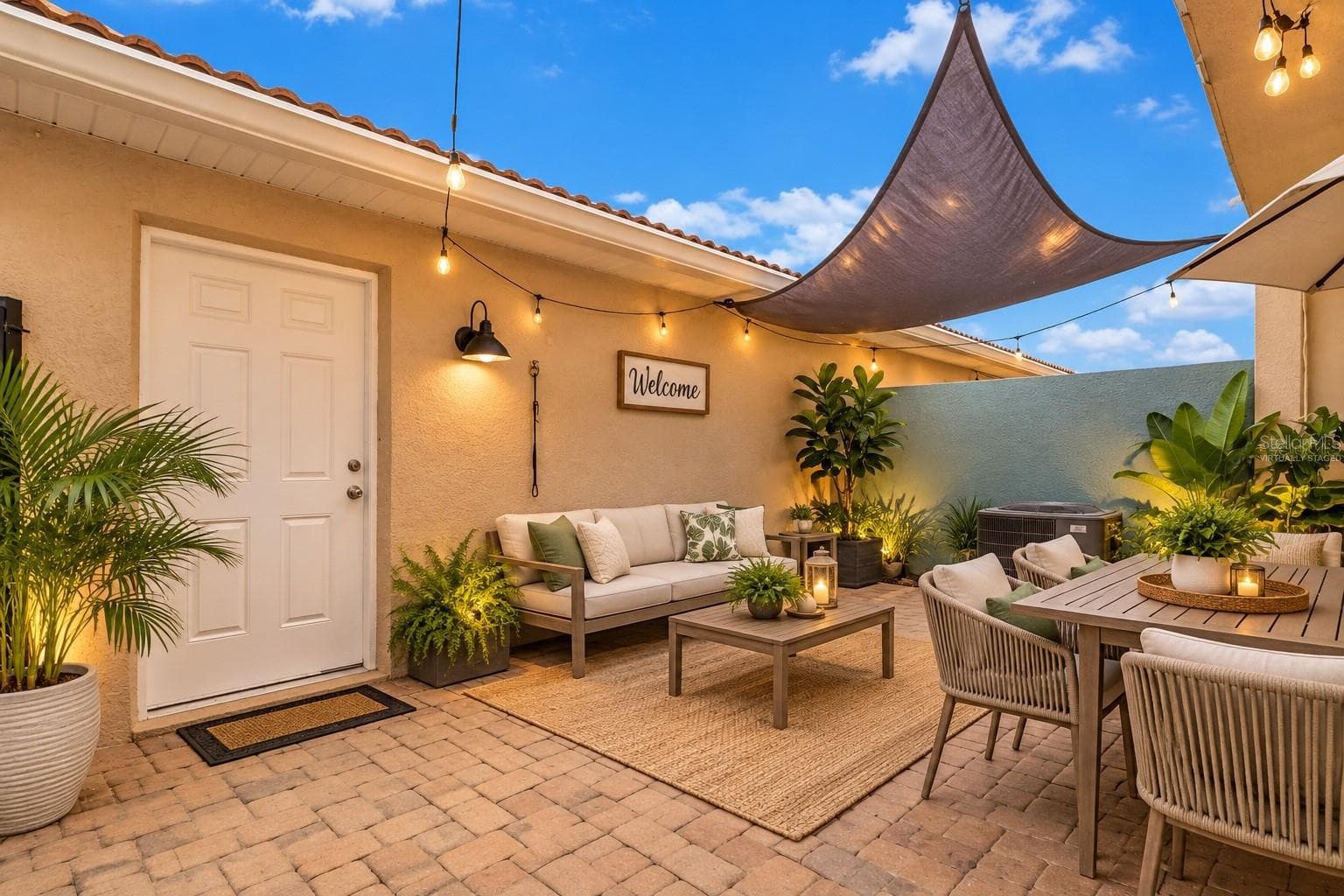 Virtually Staged Courtyard - 3113 VIA OTERO DR, KISSIMMEE