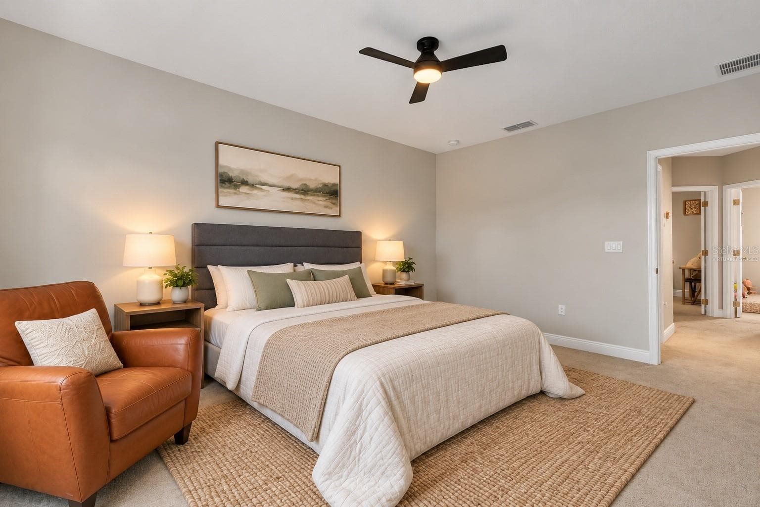 Virtually Staged Primary Bedroom - 3113 VIA OTERO DR, KISSIMMEE