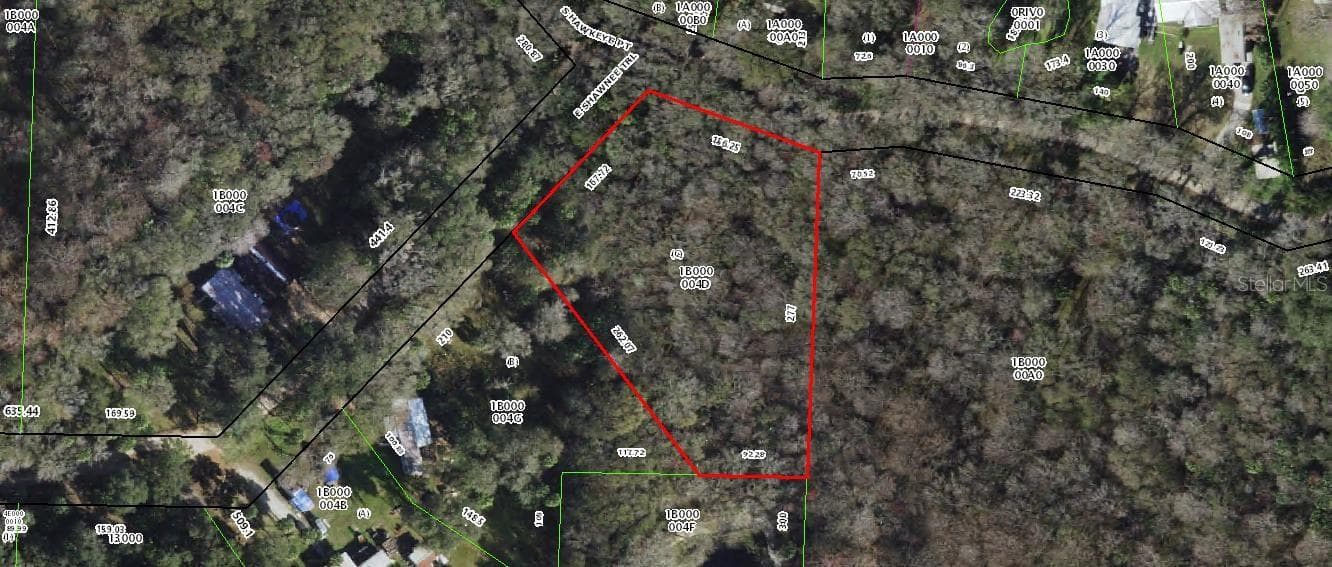 footage of each side of property - 13334 E Shawnee TRL, INVERNESS FL 34450