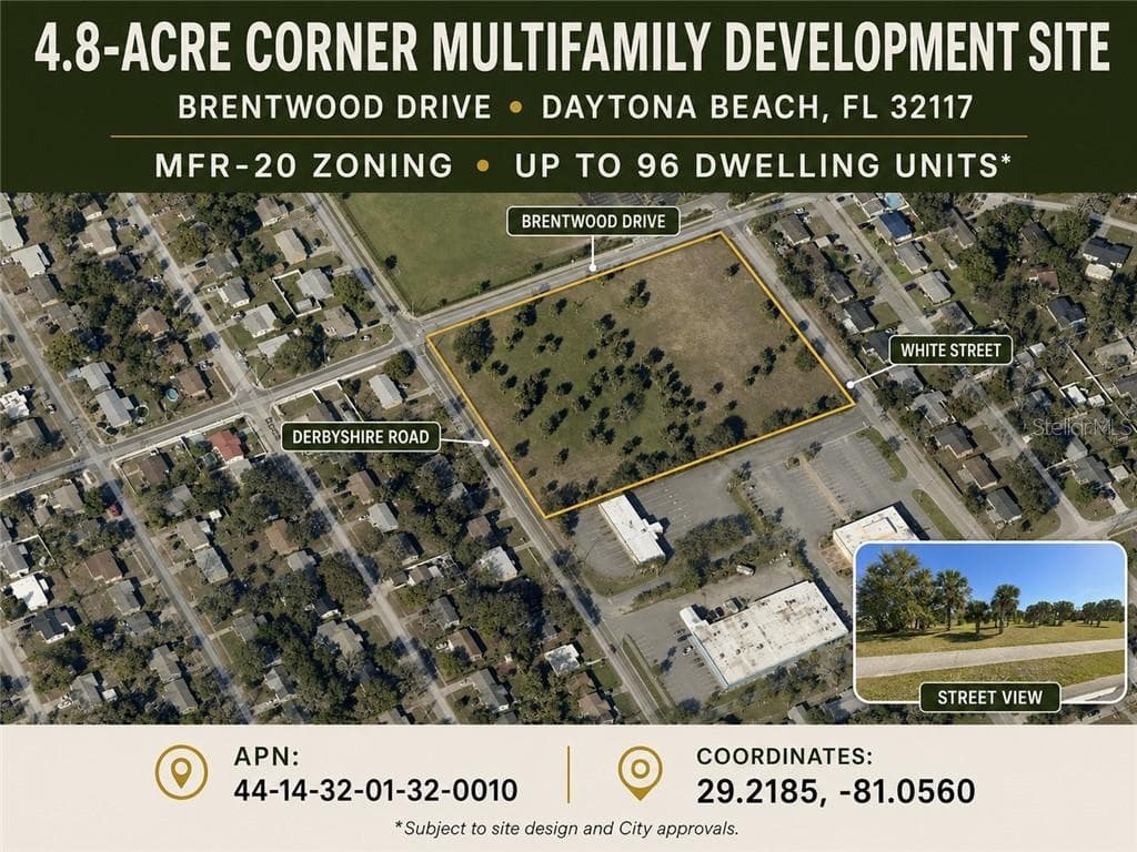 Land at 0 BRENTWOOD DR, DAYTONABEACH FL 32117, Daytona Beach