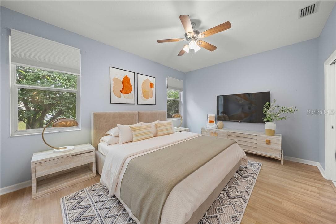 Primary Bedroom- Virtually Staged - 2379 NW 55th Avenue RD, OCALA FL 34482, Ocala