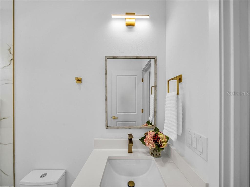 Bathroom with Contemporary Vanity and Tile Details - 6664 N Bedstrow BLVD, CITRUSSPRINGS FL 34434, Citrus Springs