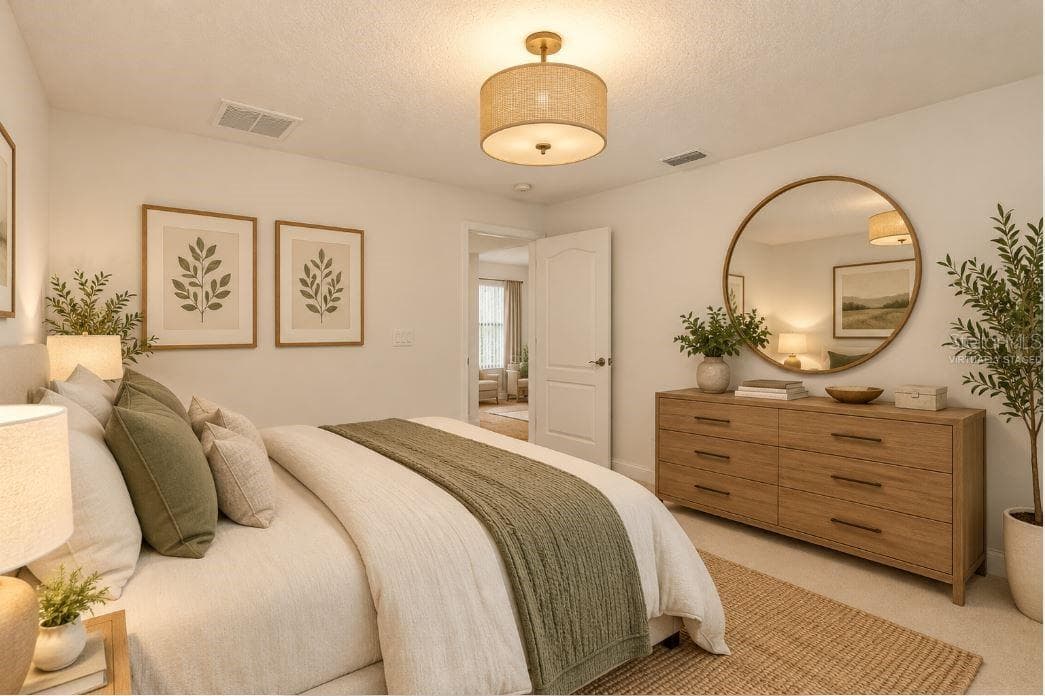Virtually staged guest bedroom. - 2820 E NEWHAVEN ST, INVERNESS