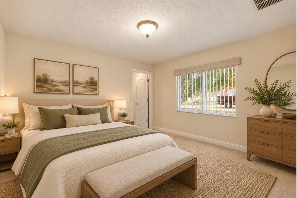 Virtually staged guest bedroom. - 2820 E NEWHAVEN ST, INVERNESS