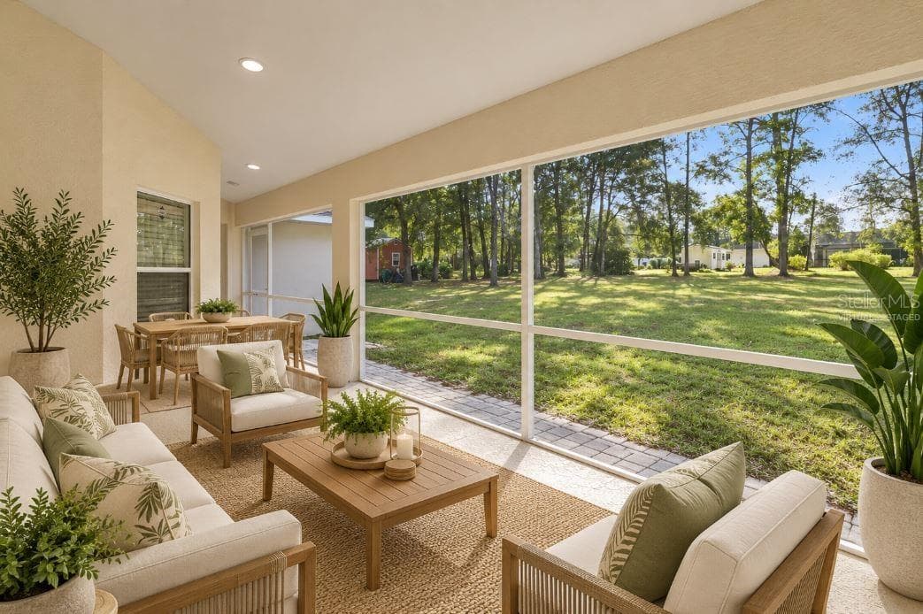 Virtually staged lanai. - 2820 E NEWHAVEN ST, INVERNESS