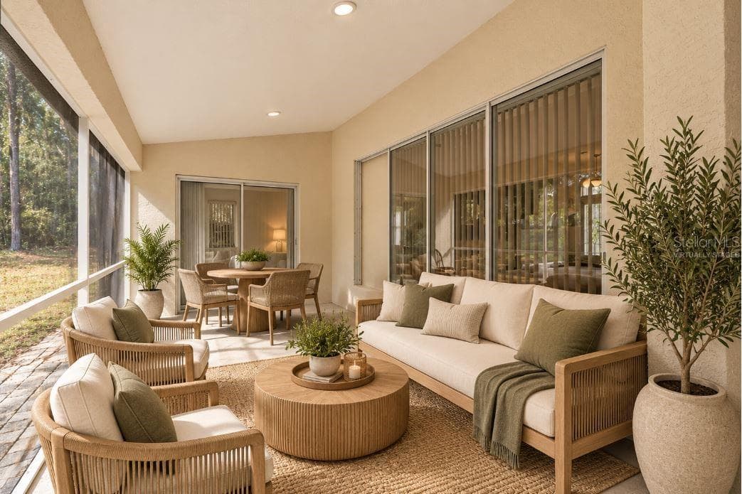 Virtually staged lanai. - 2820 E NEWHAVEN ST, INVERNESS