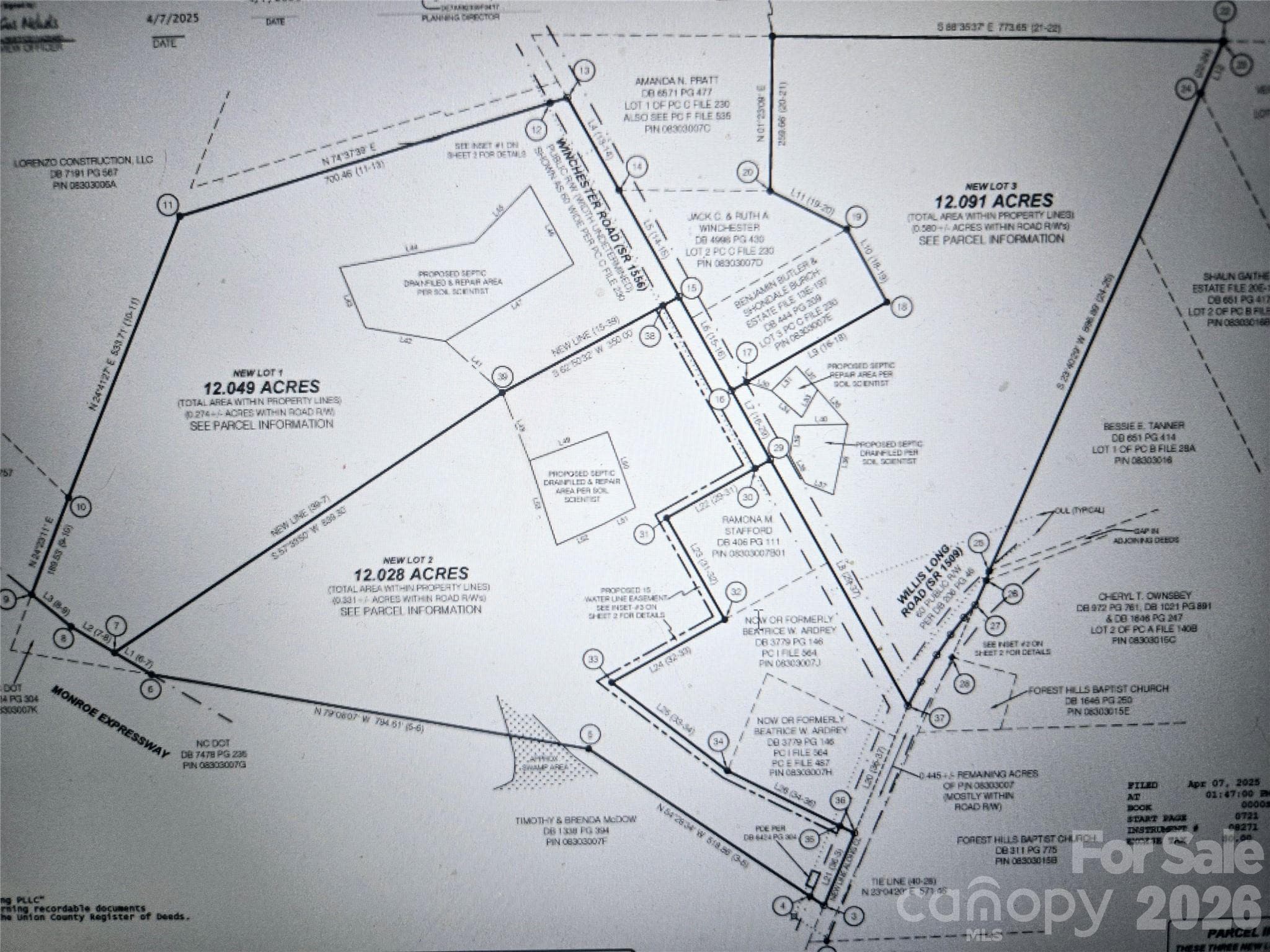 Acreage at 000 Winchester Road, Monroe, photo 3 of 12