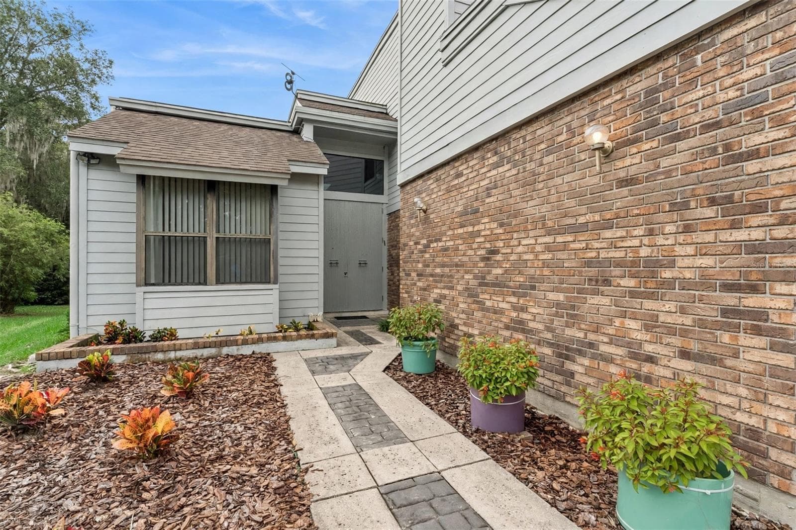 Virtual rendered - front walkway to front door - 221 PINE CONE LN, LONGWOOD