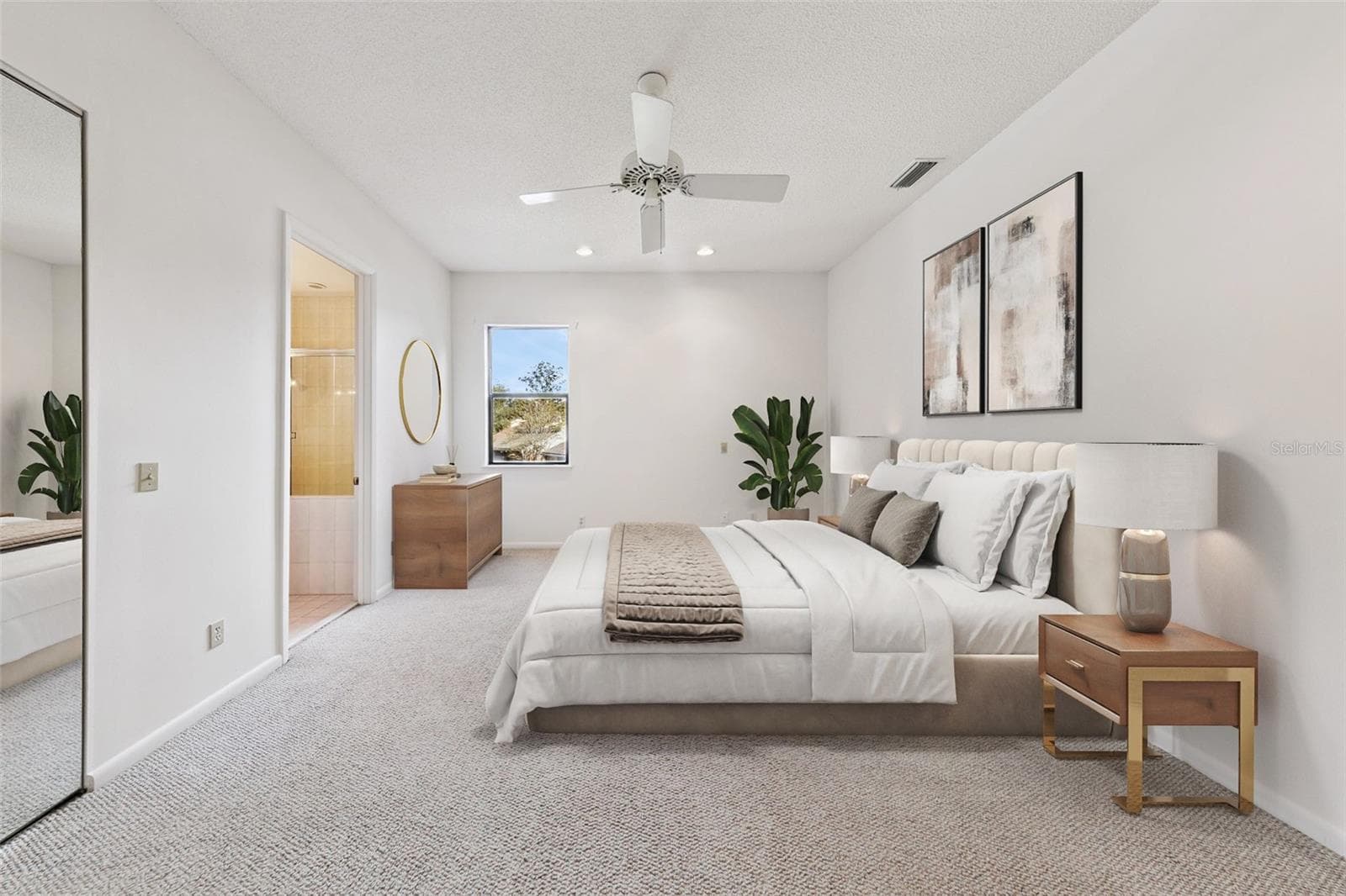 Virtual staged - Upstairs 2nd primary suite - 221 PINE CONE LN, LONGWOOD