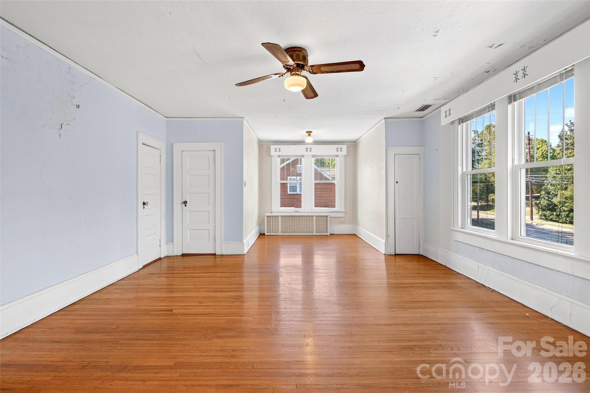 Upstairs Primary Bedroom, right side - 606 A Rutherford Road, Marion