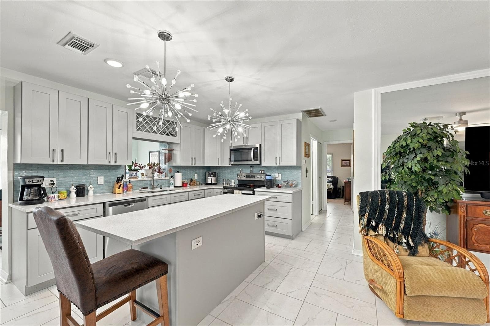 Looking into Kitchen from Great Room - 202 GLOUCESTER BLVD #357, SUN CITY CENTER