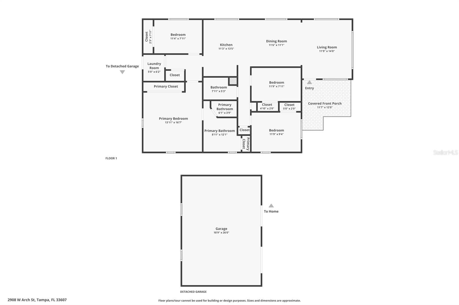 Single Family Residence at 2908 W ARCH ST, TAMPA, photo 6 of 49