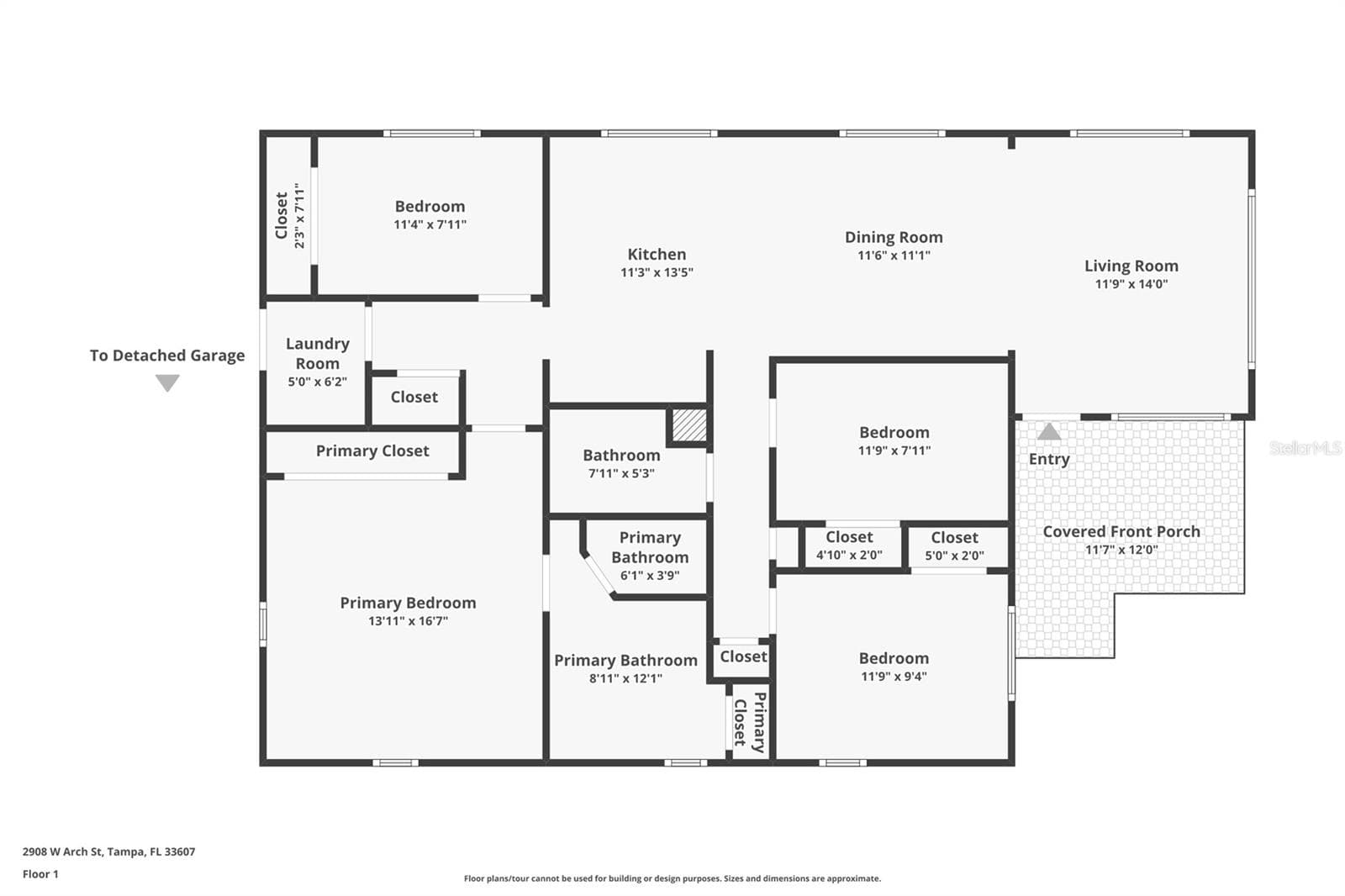 Single Family Residence at 2908 W ARCH ST, TAMPA, photo 44 of 49