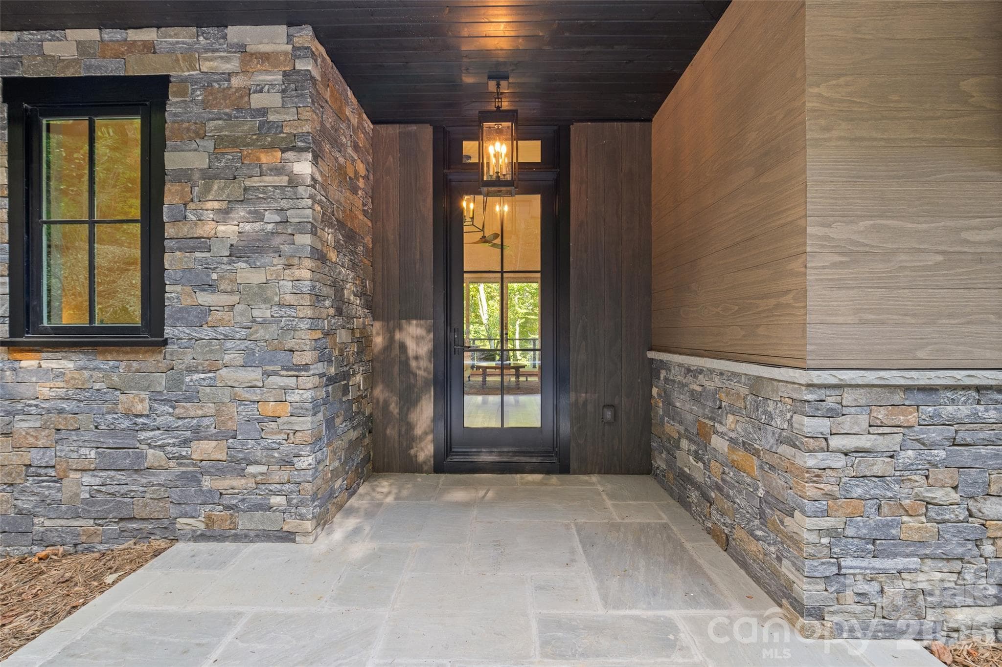 Covered front entry - 505 Barrington Drive, Asheville