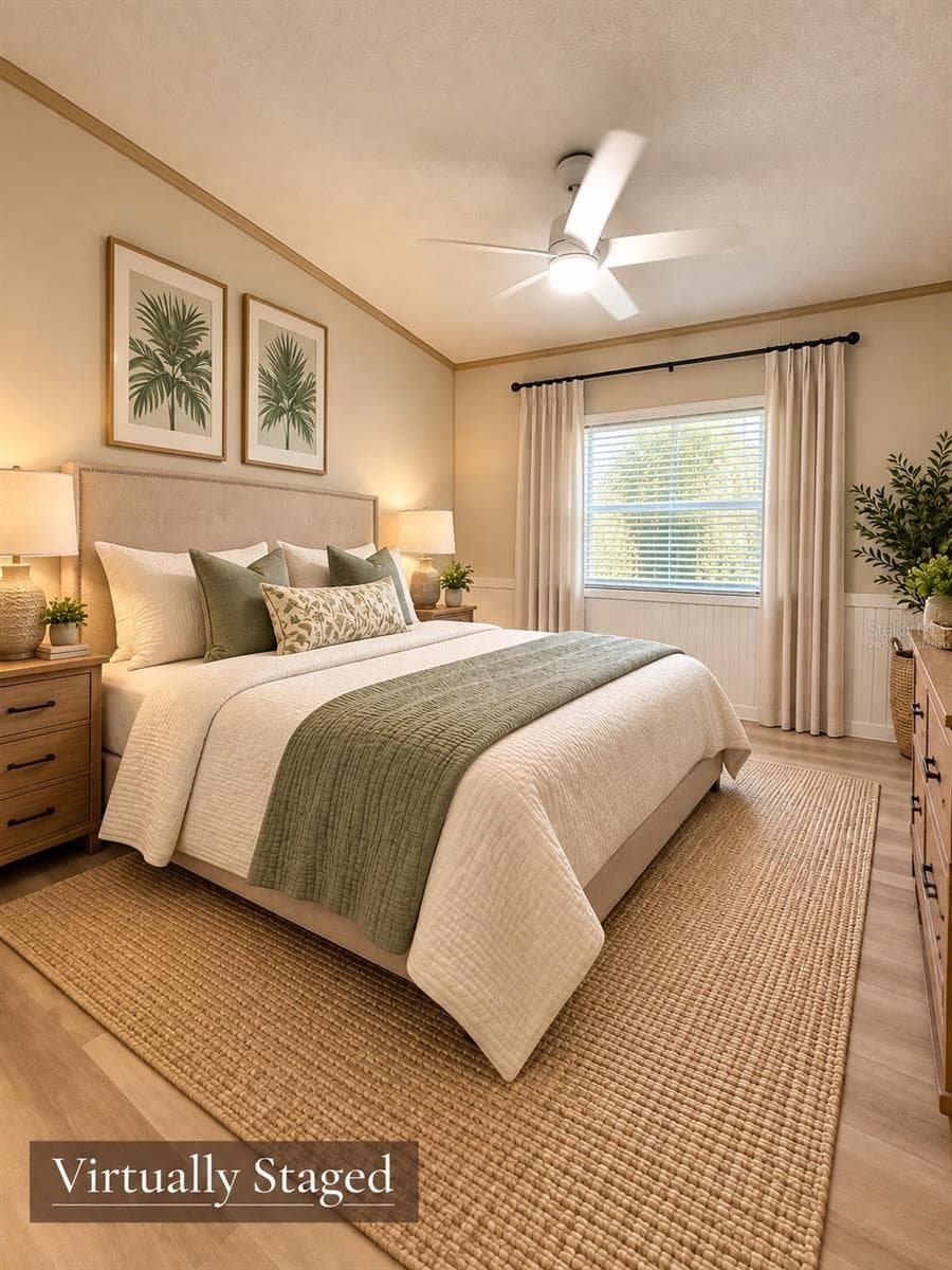 Virtually Staged secondary Bedroom - 4919 BLANCO DR, ZEPHYRHILLS