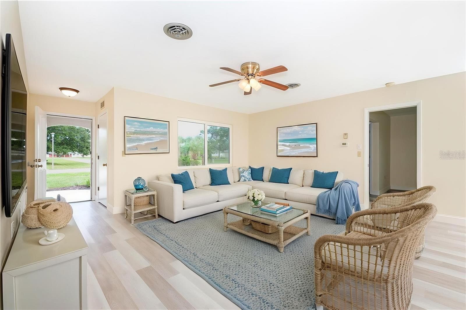 Living Rm - virtually staged - 995 BAY VISTA BLVD, ENGLEWOOD