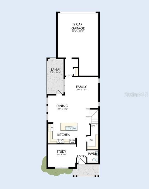 Floor Plan First Floor - 5656 SAVANNA VALLEY TRL, ST CLOUD