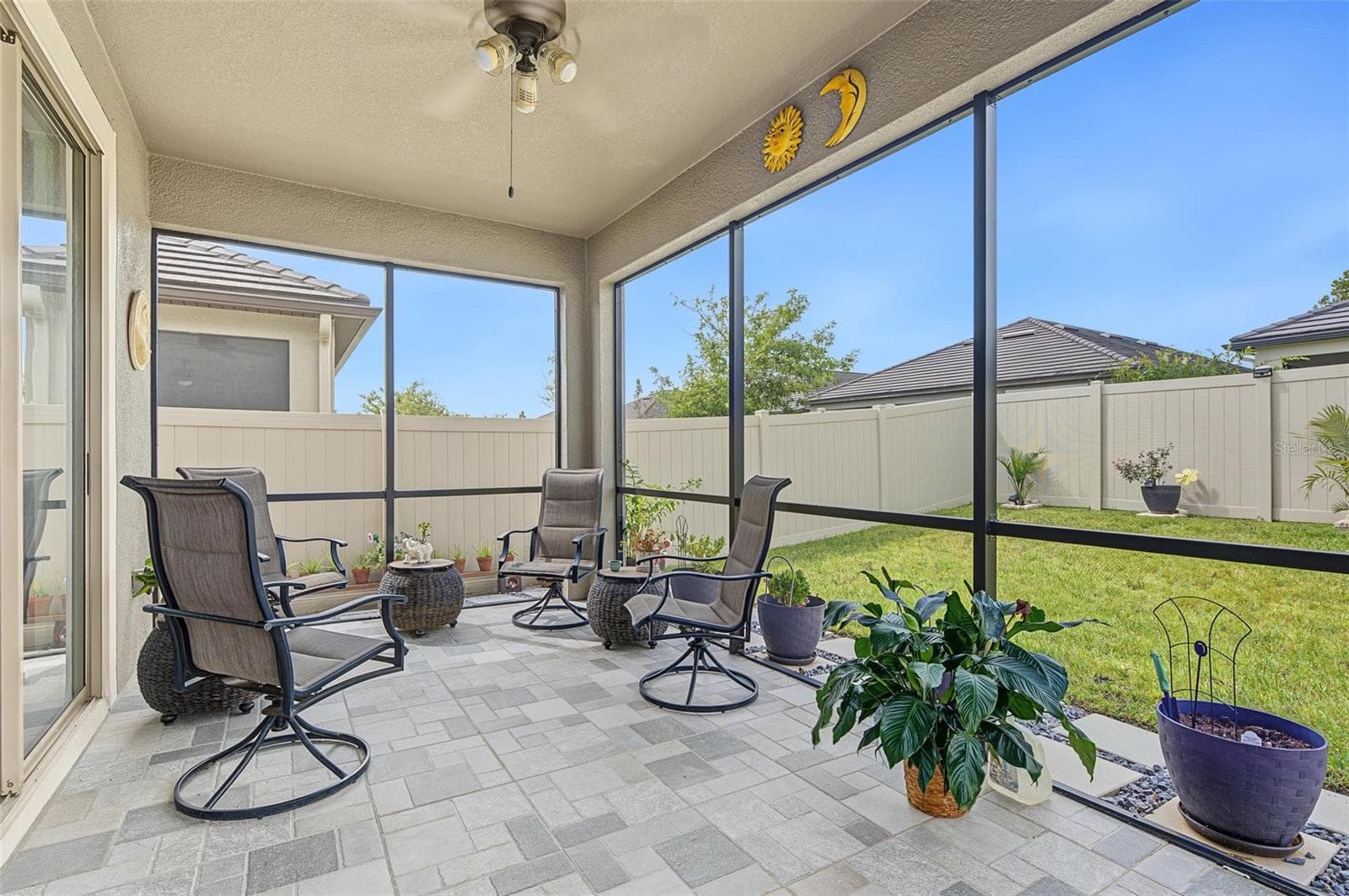 large covered & screened lanai - 31826 CABANA RYE AVE, SAN ANTONIO