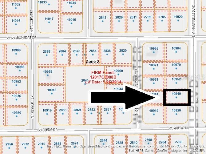 Land at 10940 N G Martinelli BLVD, CITRUSSPRINGS FL 34433, Citrus Springs, photo 2 of 2