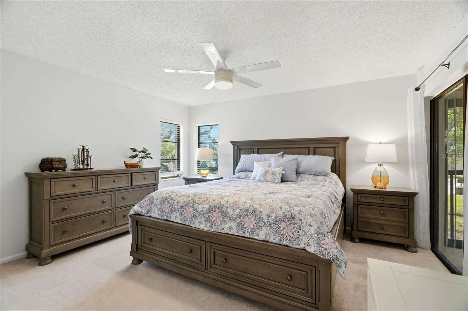 Bedroom Overlooks Balcony + Pond Views - 2700 NEBRASKA AVE #2-203, PALM HARBOR