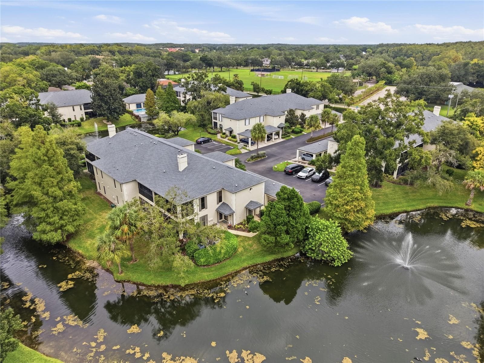 Aerial View Of Pond - 4520 SOUTHAMPTON CT #4520, TAMPA