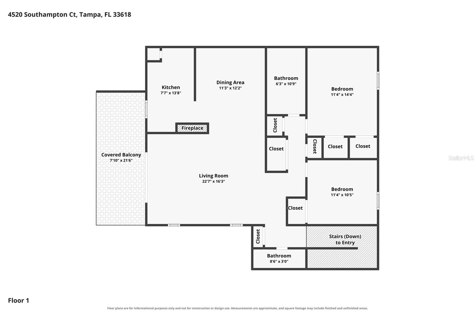 Floor plan - 4520 SOUTHAMPTON CT #4520, TAMPA