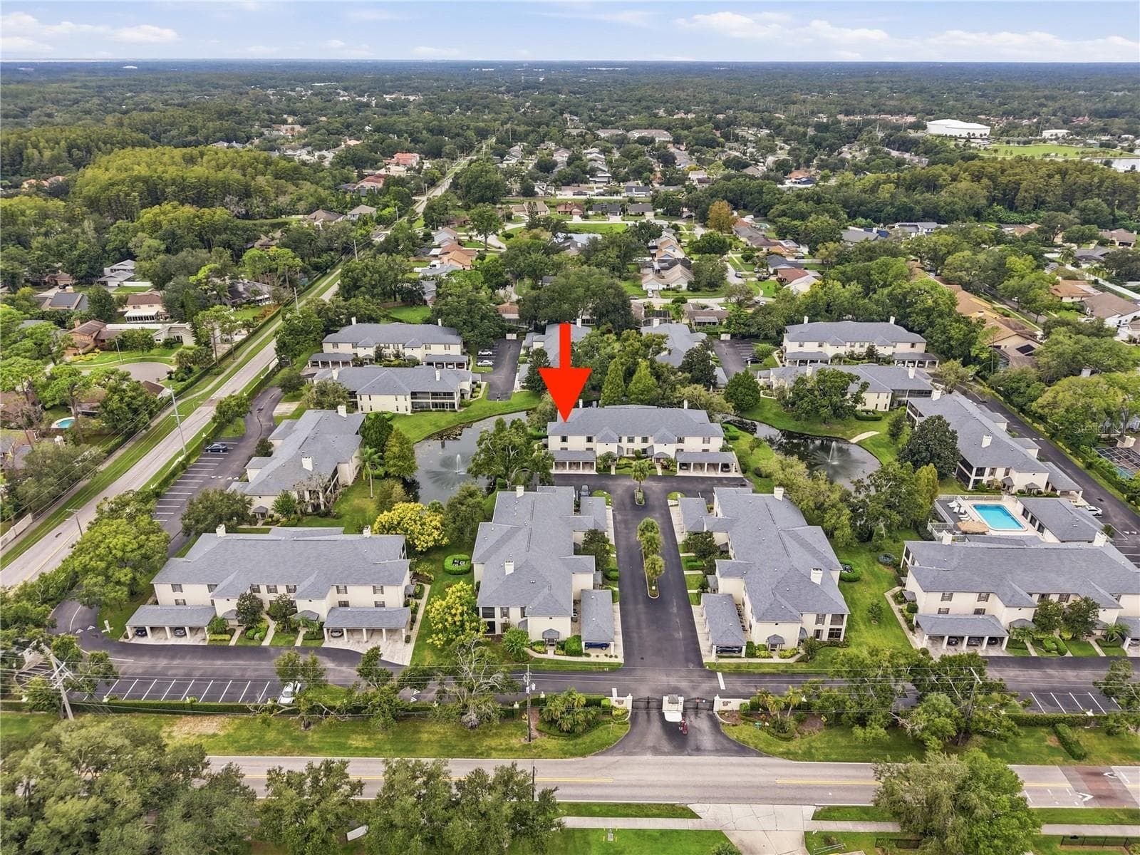 Aerial View Of Entrance - 4520 SOUTHAMPTON CT #4520, TAMPA