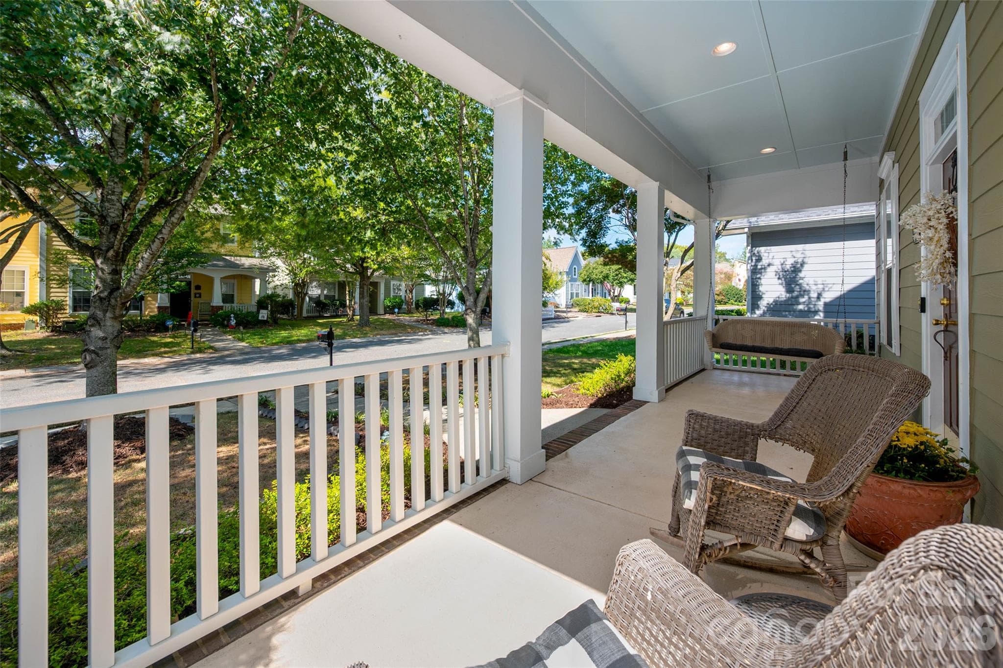 Generously sized front porch for morning coffee or evening drinks. - 3004 Ivy Brook Place, Matthews