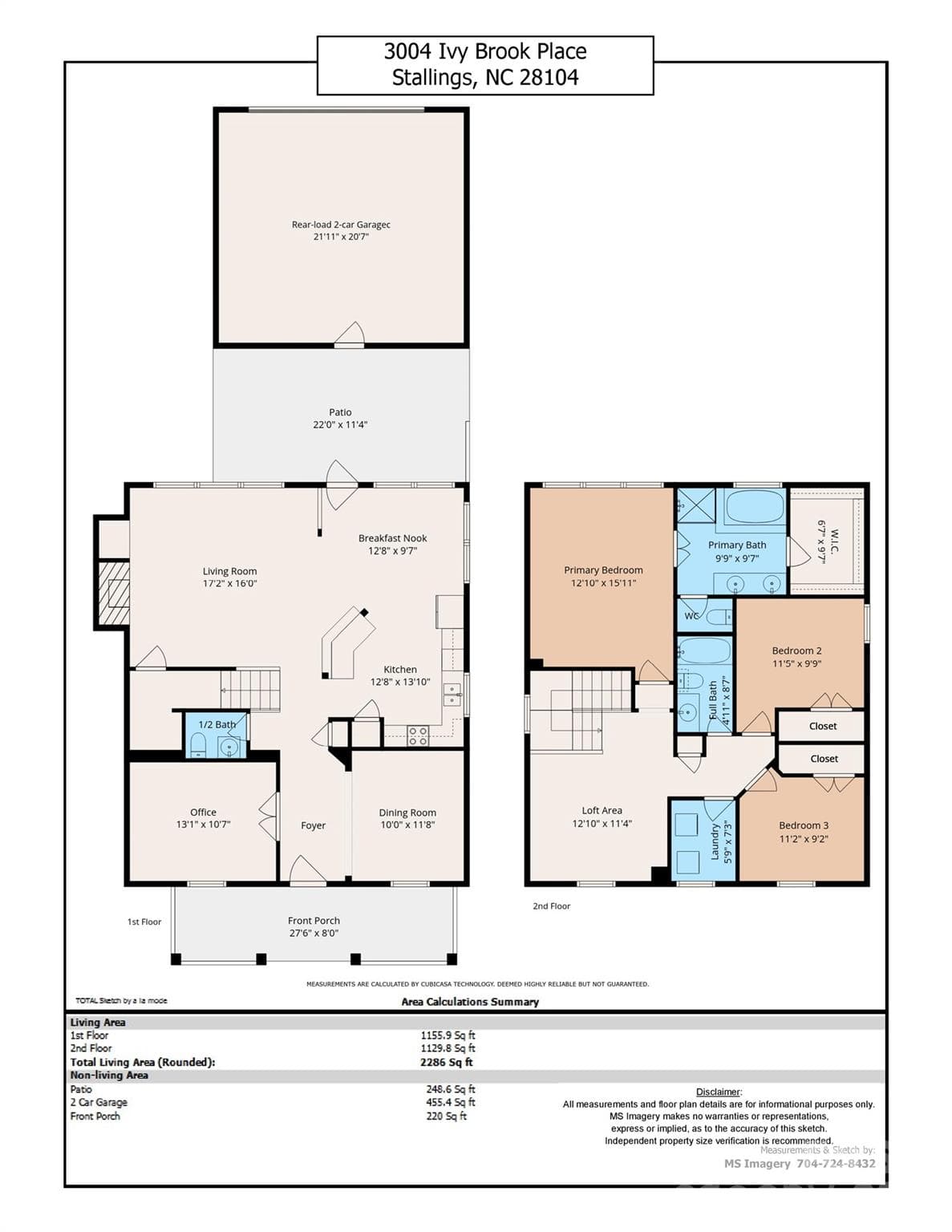 Floor Plan - 3004 Ivy Brook Place, Matthews