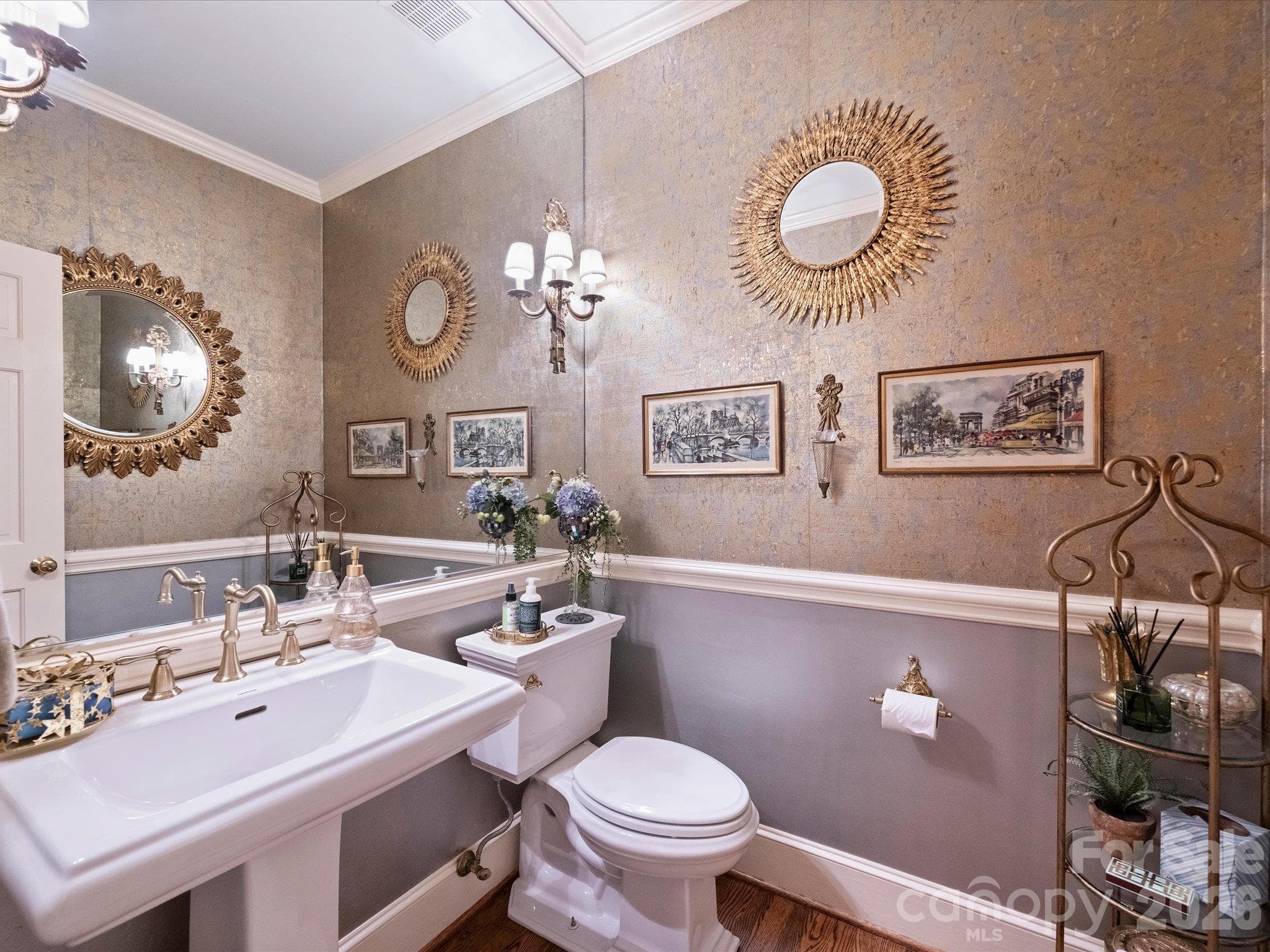 Half Bathroom on Main Floor - 11925 Braid Hills Drive, Charlotte