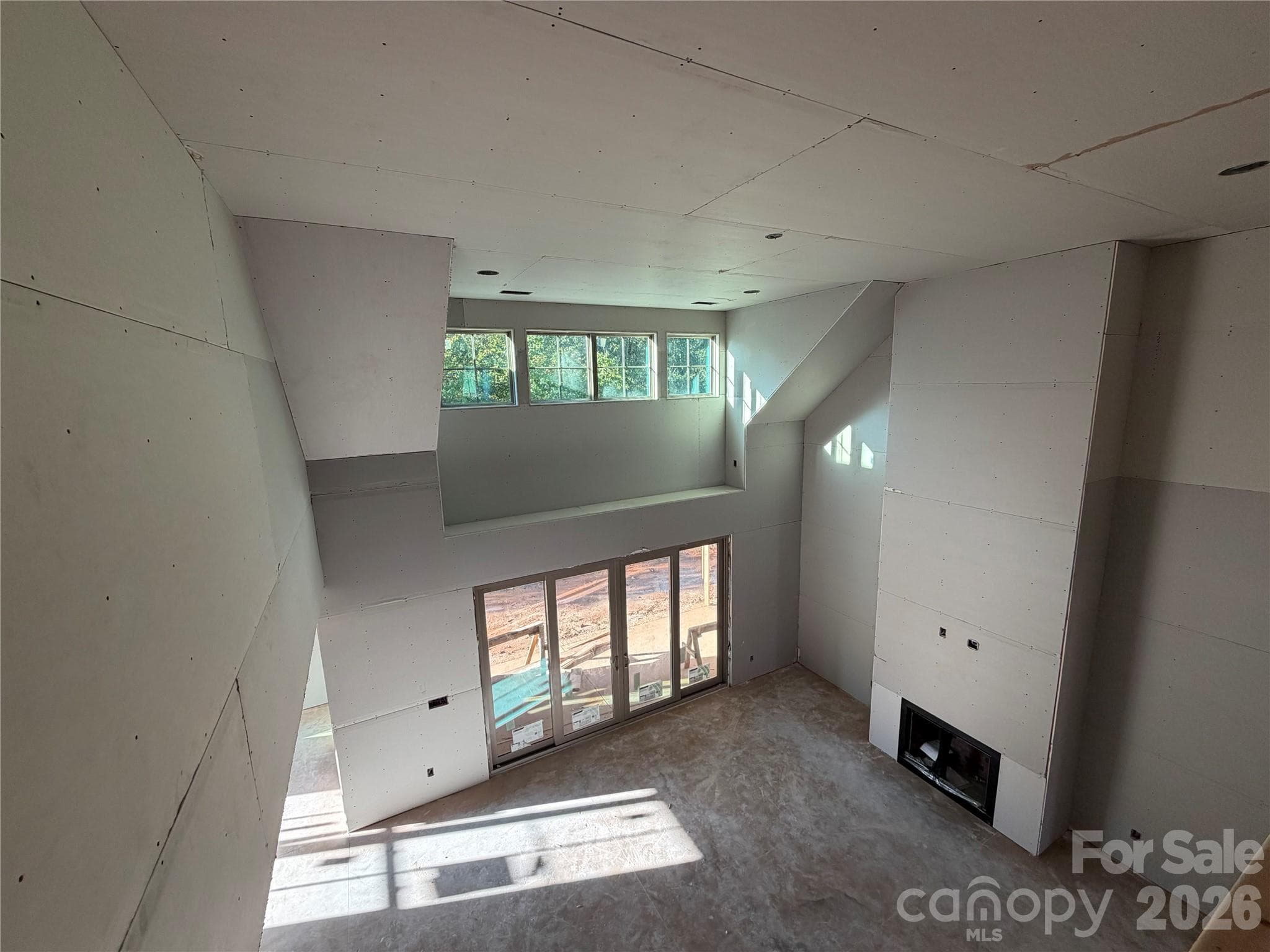 Family Room from Upstairs Hall - Under Construction - 320 Downing Drive, Kings Mountain