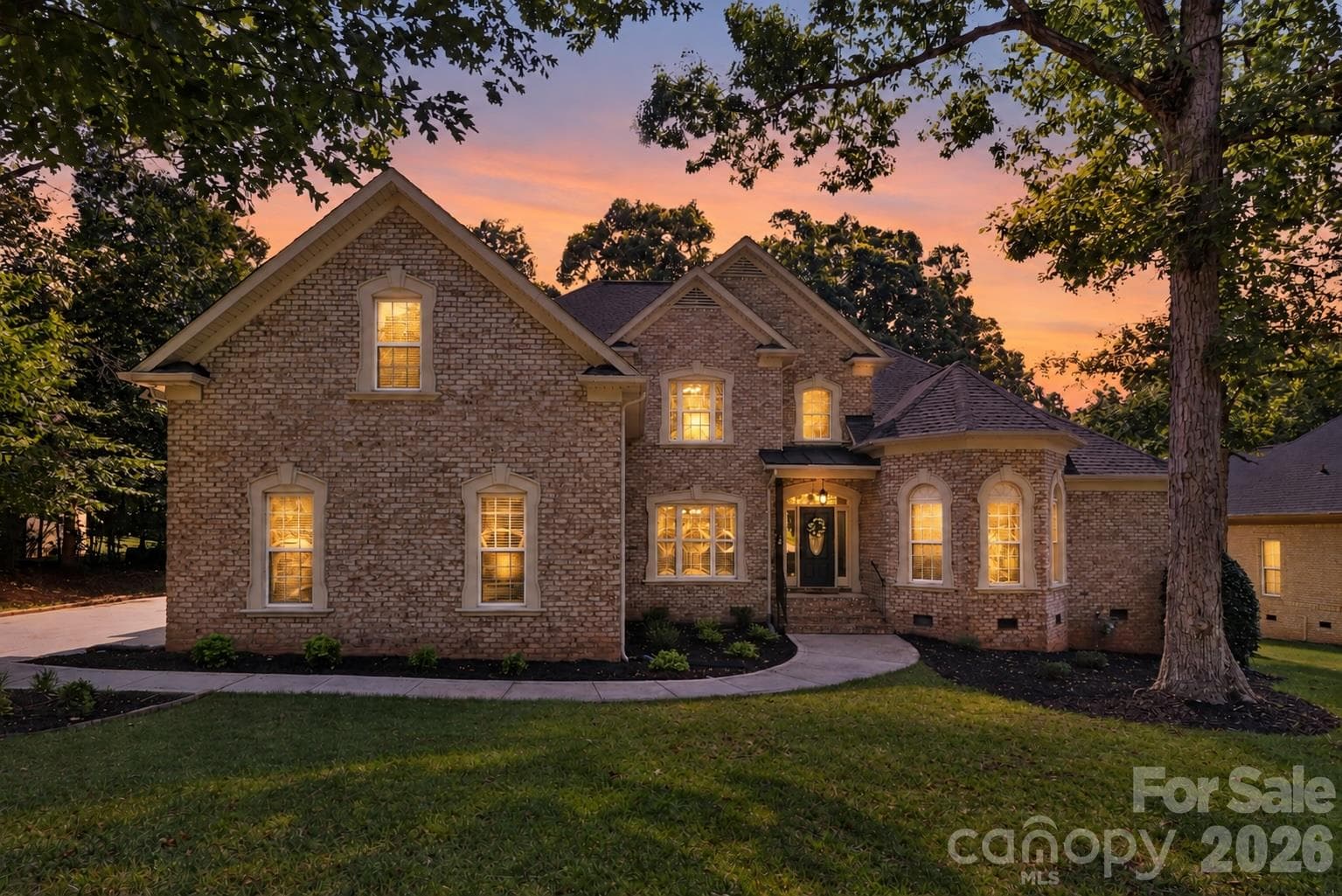 Virtually enhanced twilight picture. - 4817 Pimlico Lane, Waxhaw