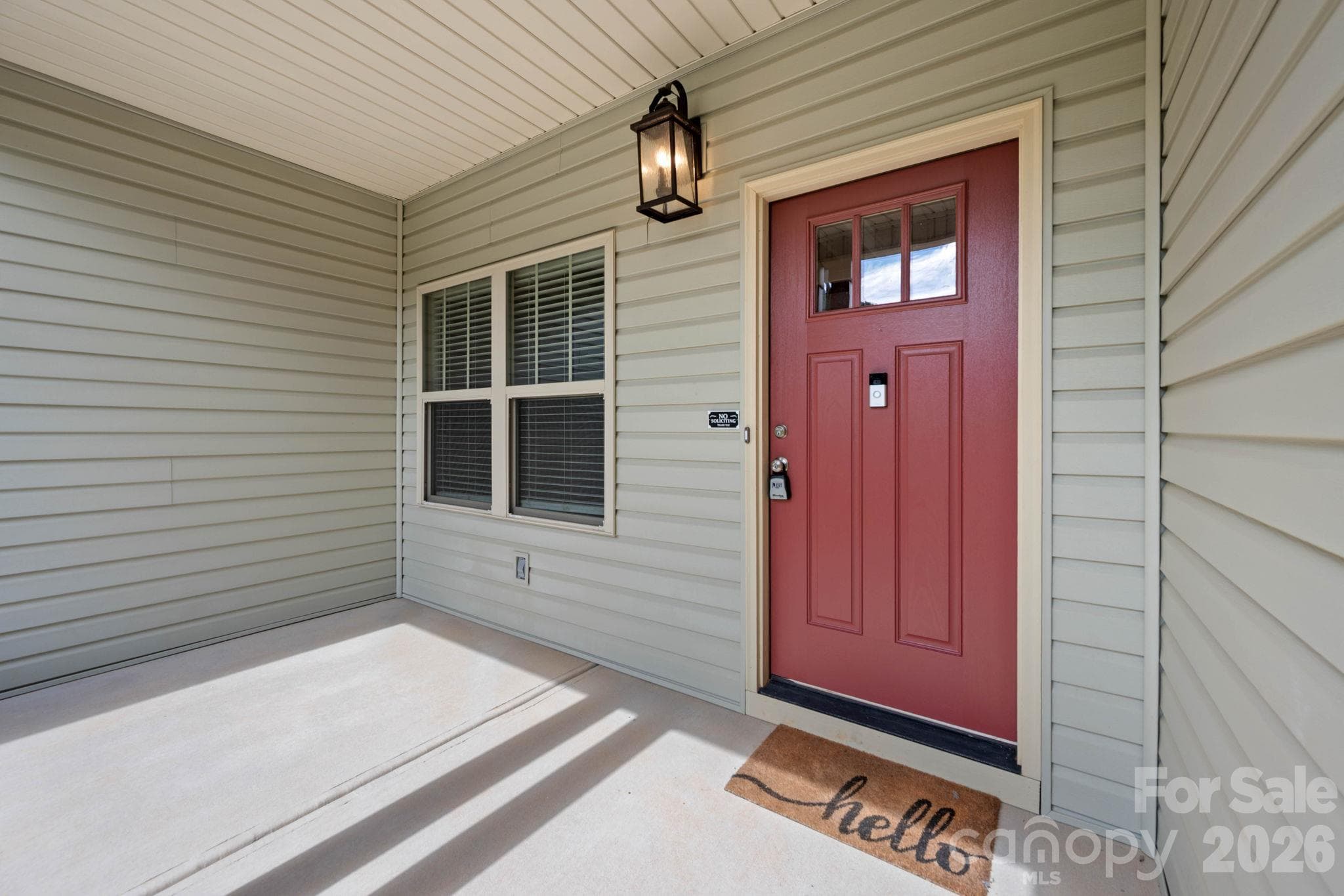 Freshly painted front door - 607 Zelkova Street, York