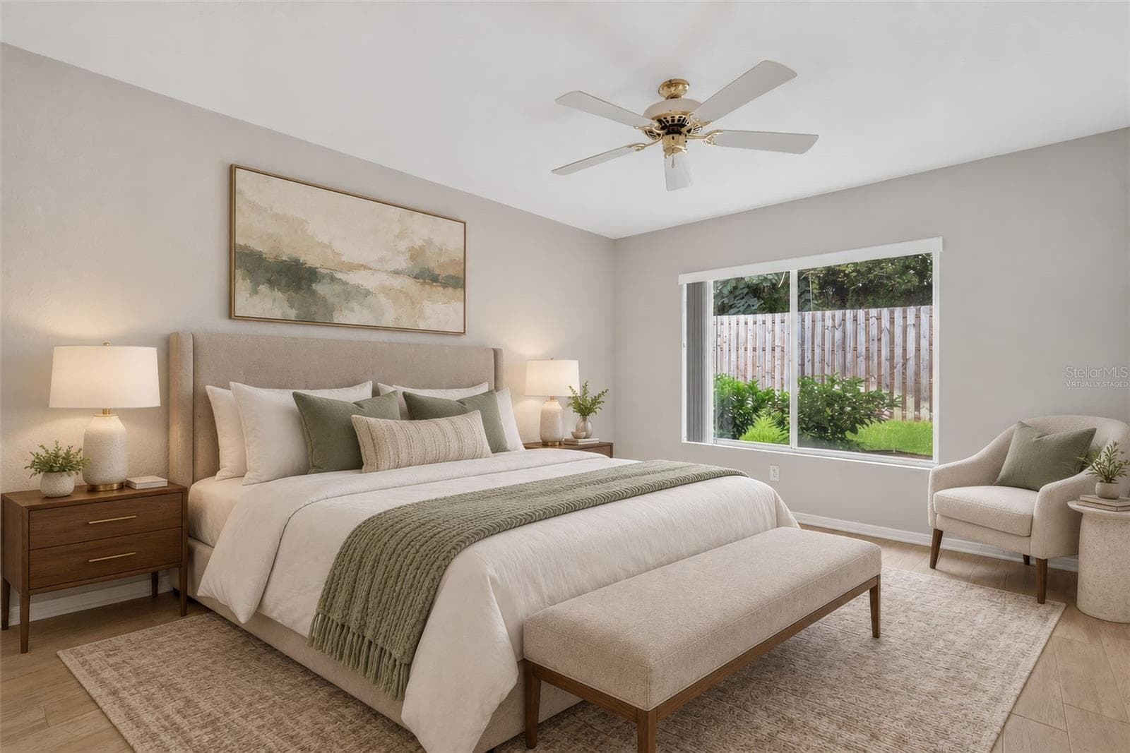 Virtually staged, Primary bedroom - 8907 SE 141ST LOOP, SUMMERFIELD
