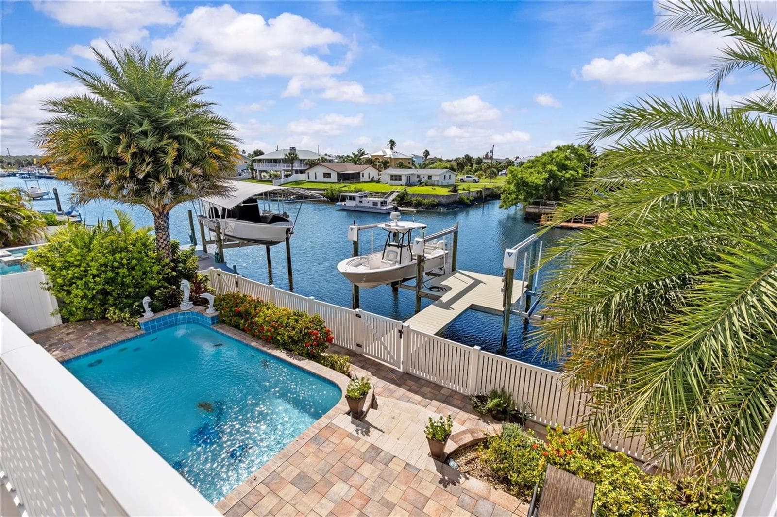 Heated & Cooled Pool with Mosaic Artwork of Mermaid, Fish & Turtles - 4030 GULF COAST DR, HERNANDO BEACH