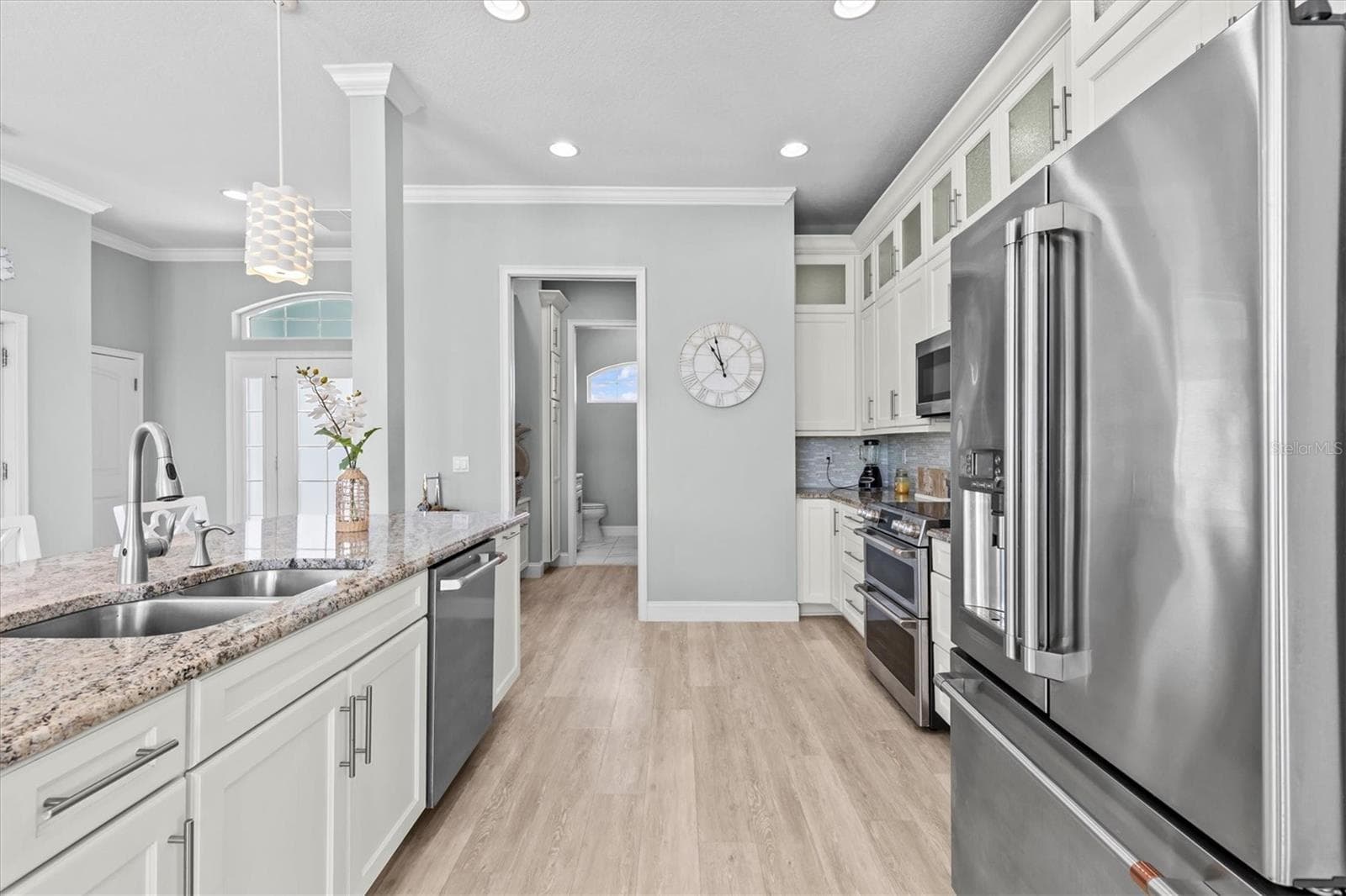 Kitchen to Pantry/Built in Desk/powder Room - 4030 GULF COAST DR, HERNANDO BEACH