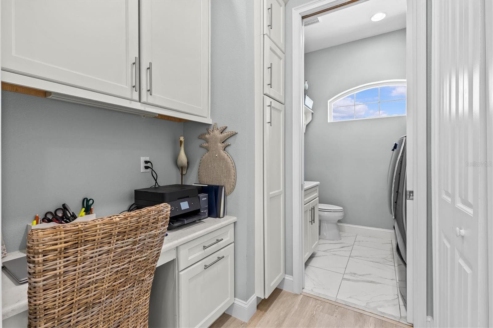 Built in Desk Next to Kitchen.. Leads into half bath/laundry room - 4030 GULF COAST DR, HERNANDO BEACH