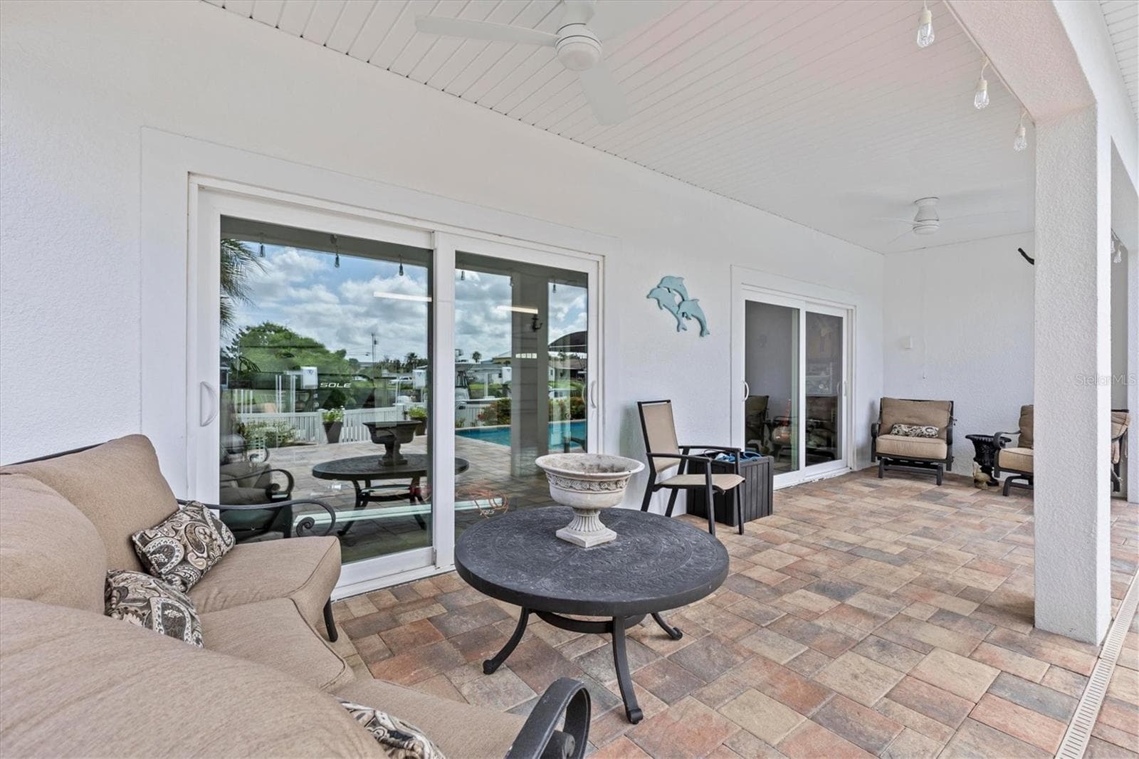 Back Covered Lower Deck - 4030 GULF COAST DR, HERNANDO BEACH