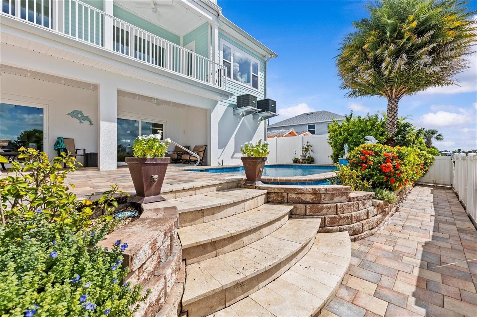 Back Steps - 4030 GULF COAST DR, HERNANDO BEACH
