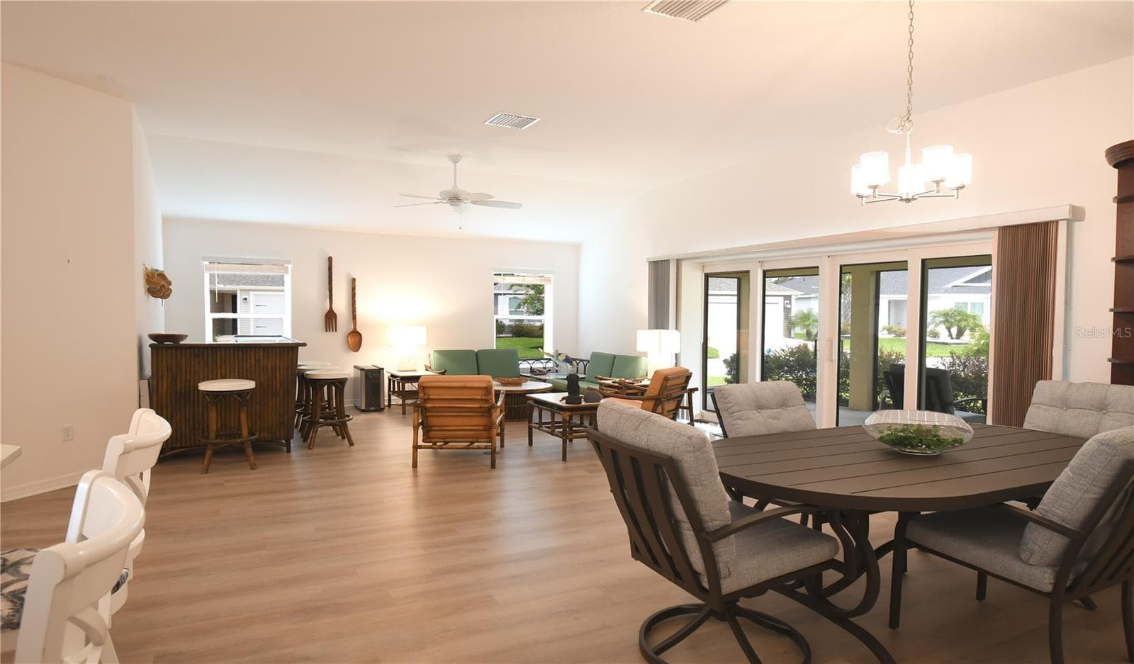 Living Room with High End Luxury Vinyl Planking - 4157 COLLERETTE CT, THE VILLAGES