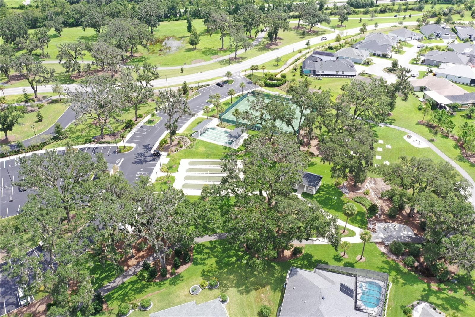 Another View of Water Lily Recreation Center (Aerial) - 4157 COLLERETTE CT, THE VILLAGES