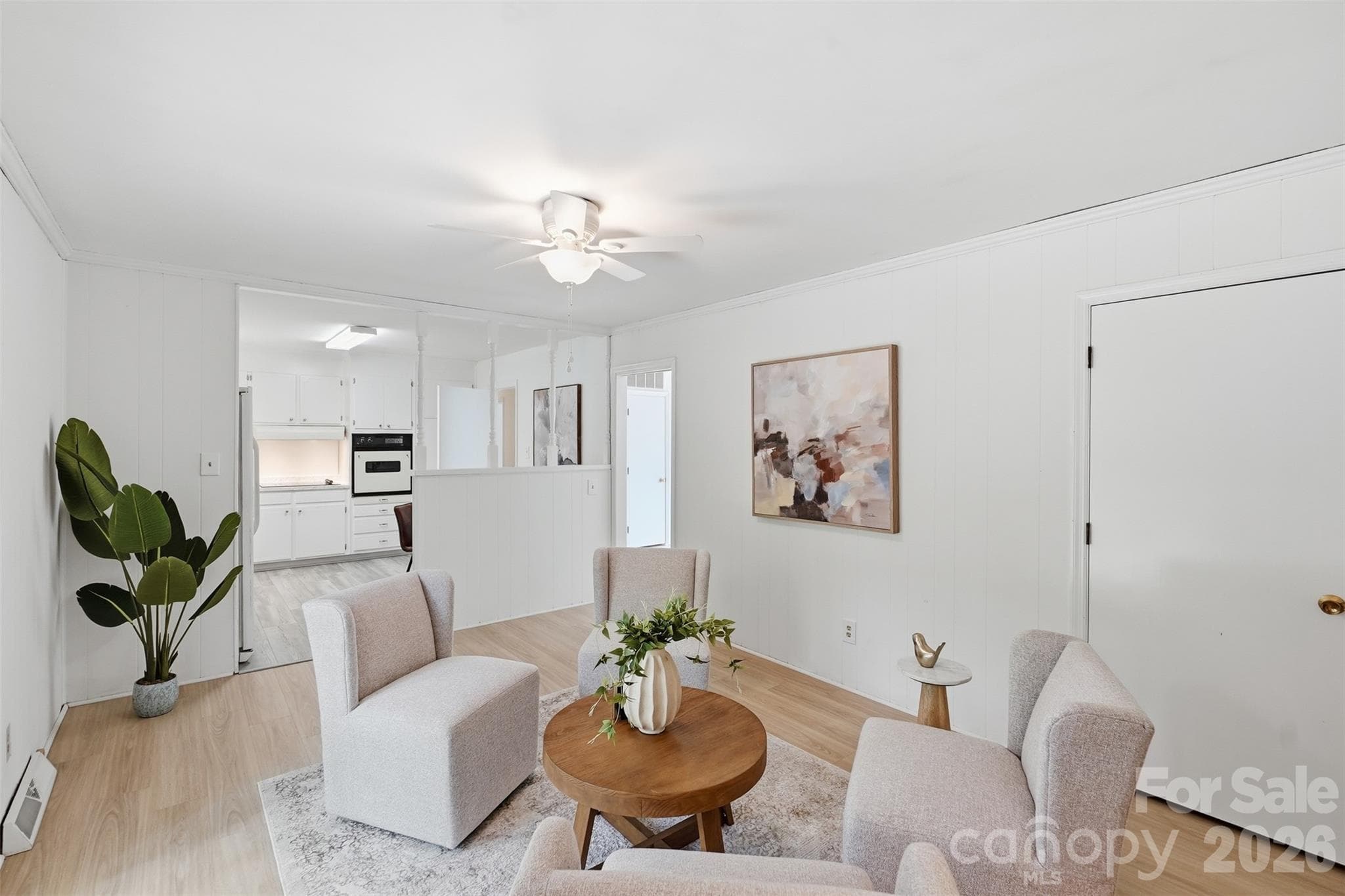 Updated Ceiling Fan in Family Room - 5724 Telfair Road, Charlotte