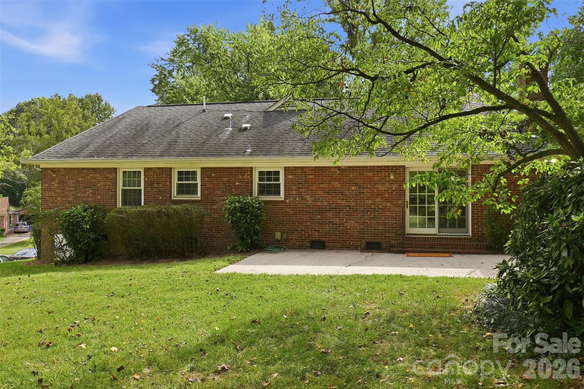 View from the rear of the home - 5724 Telfair Road, Charlotte