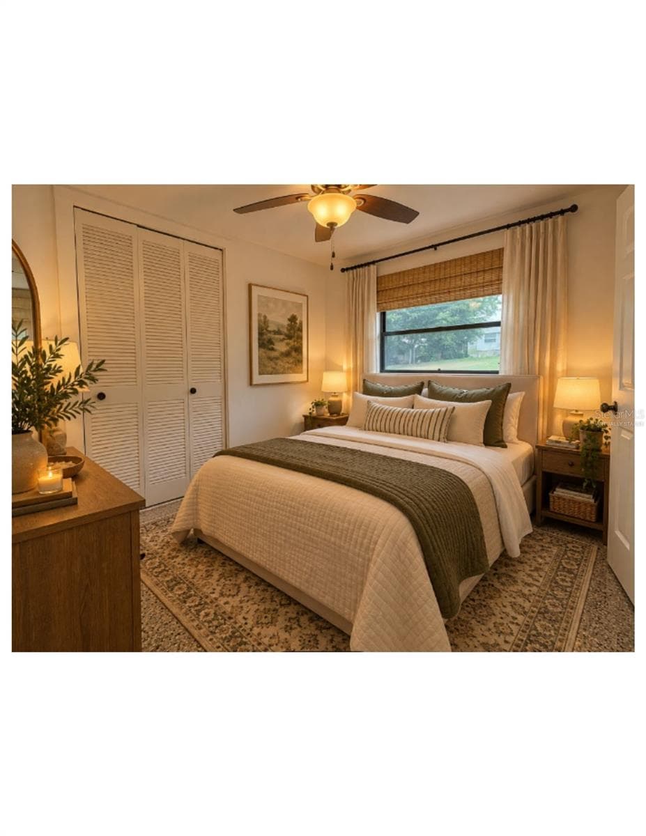 Virtually Staged Bedroom. - 107 OAK ST, ALTAMONTE SPRINGS