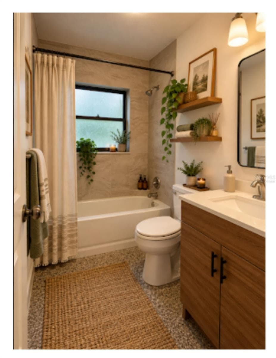 Virtually Staged Bathroom - 107 OAK ST, ALTAMONTE SPRINGS